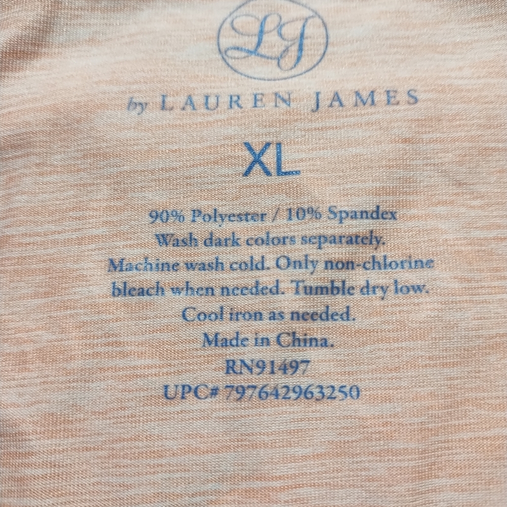 🇺🇸 Clearance 🇺🇸Lauren James Tropical Orange /Pink Shirt - Picture 3 of 6
